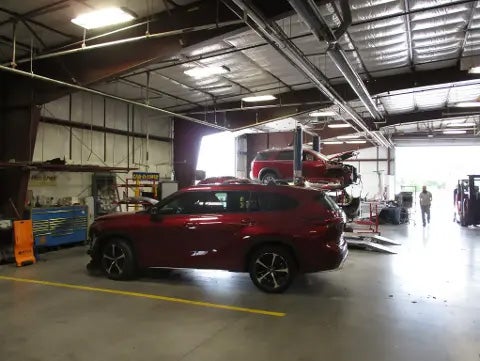 Damaged Cars at hall-collision-center